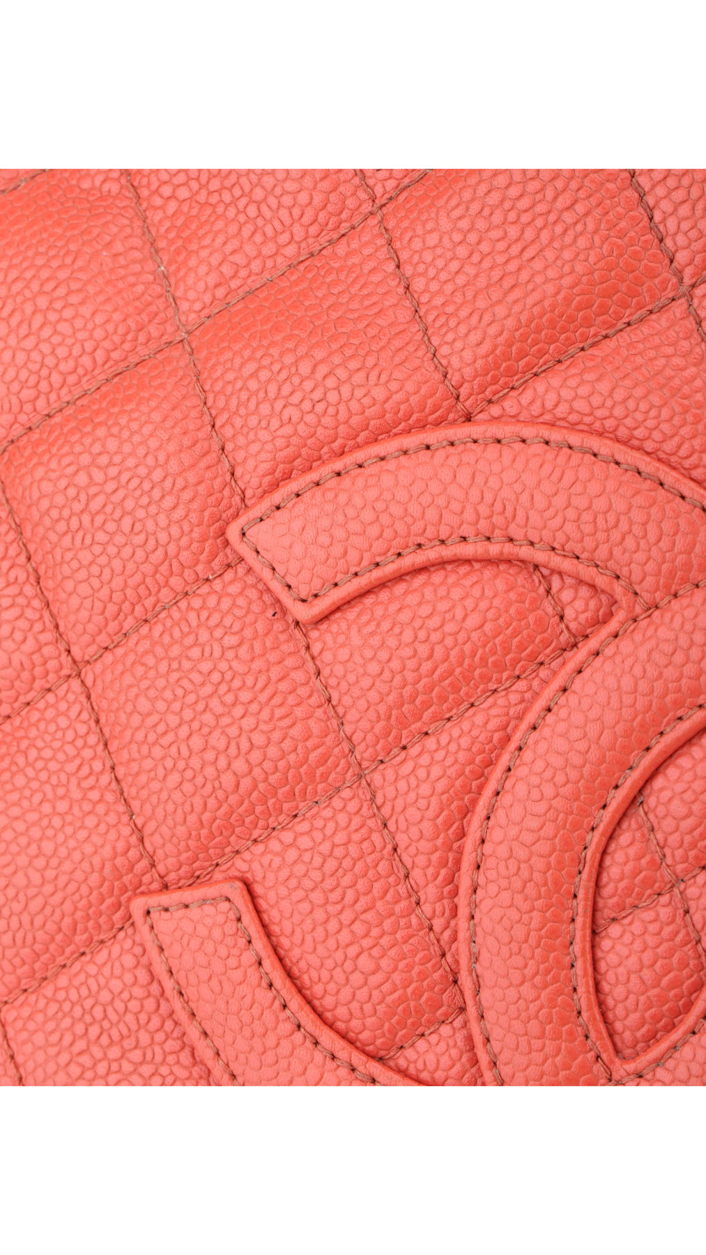 Chanel Axelväska CC-Logo - Korallröd