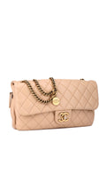 Chanel Single Flap Bag - Beige
