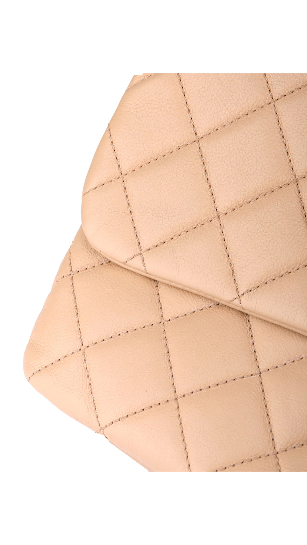 Chanel Single Flap Bag - Beige
