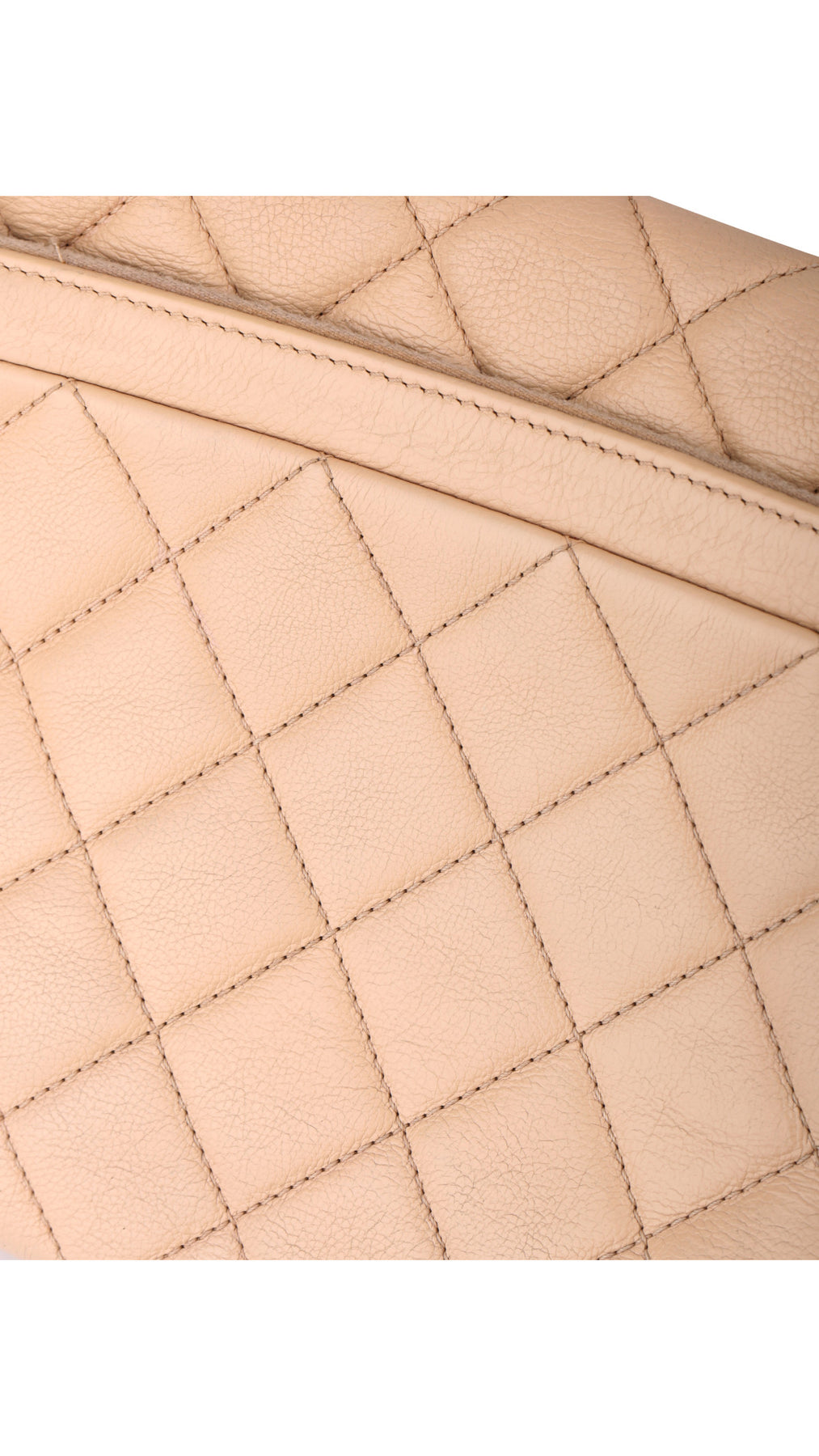 Chanel Single Flap Bag - Beige