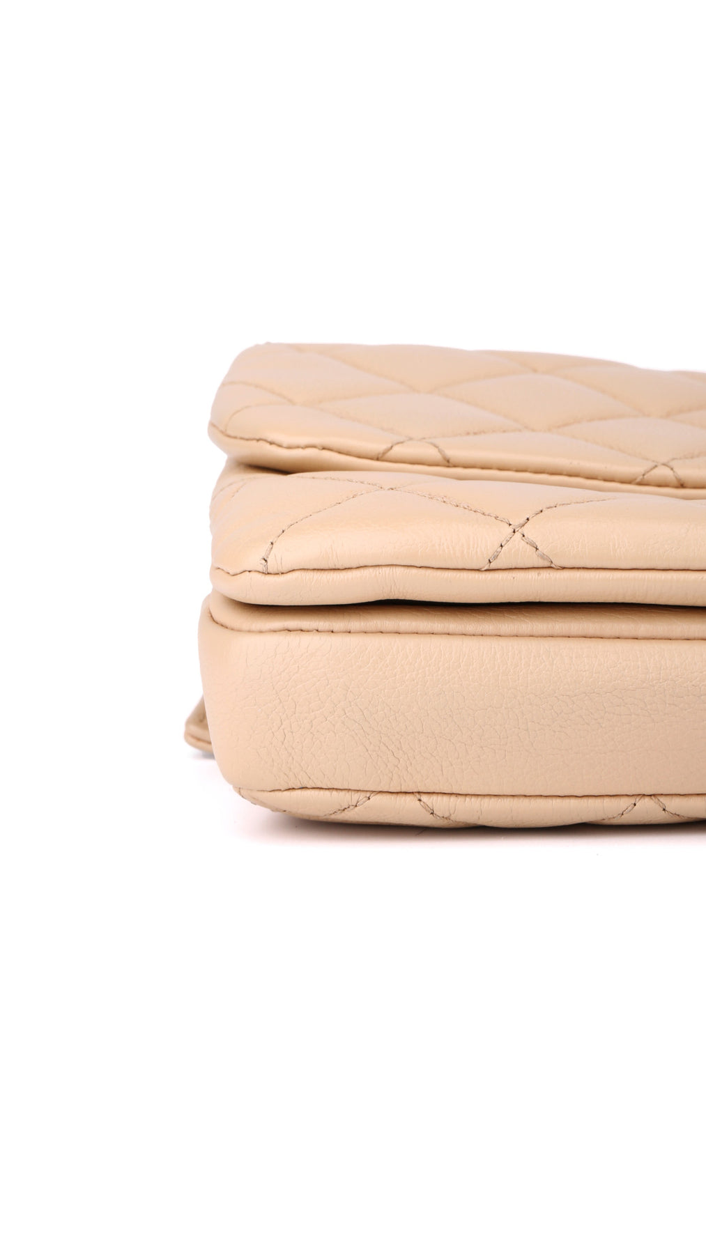 Chanel Single Flap Bag - Beige