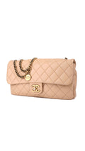 Chanel Single Flap Bag - Beige