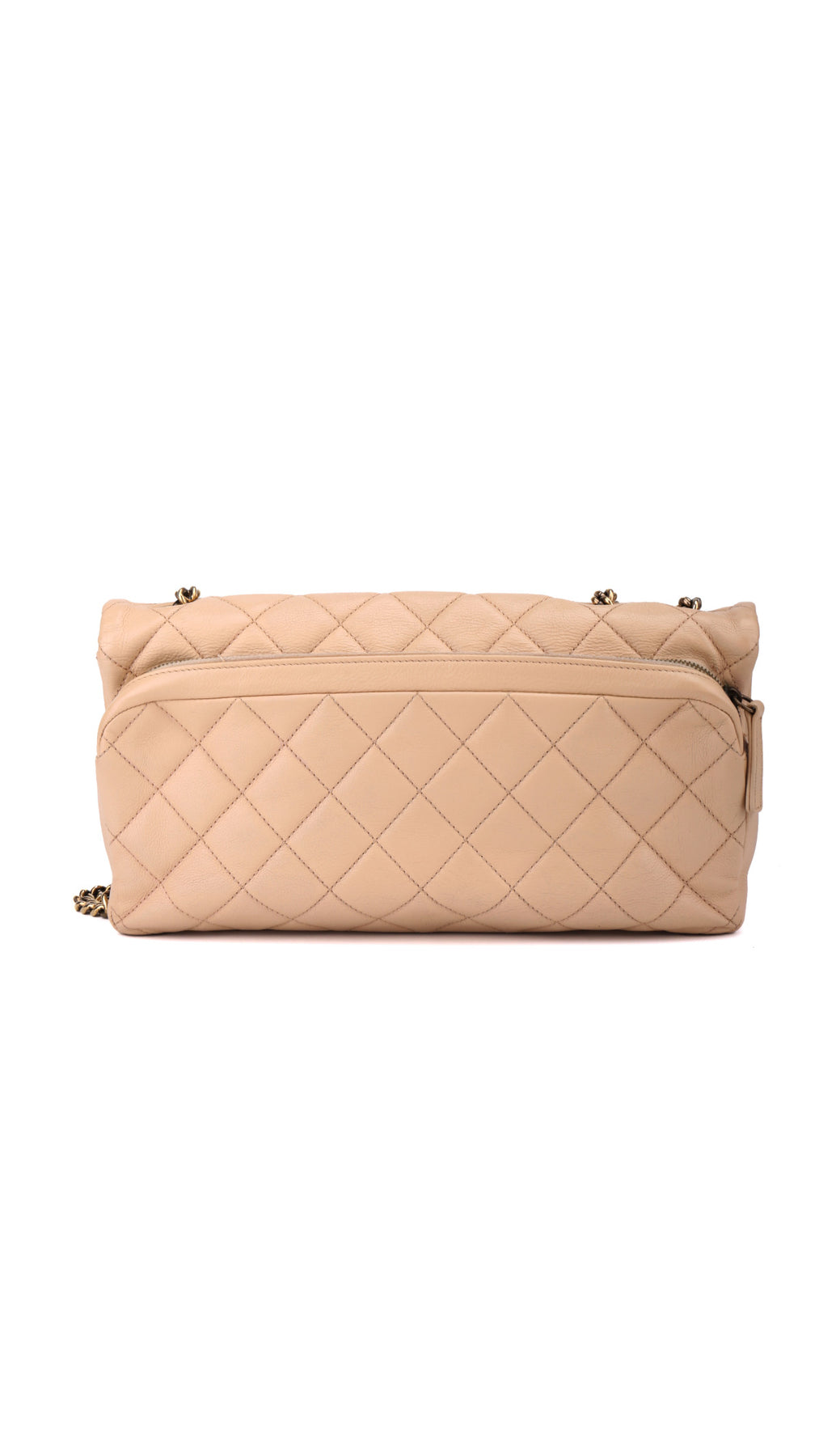 Chanel Single Flap Bag - Beige
