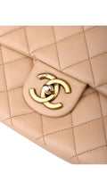 Chanel Single Flap Bag - Beige