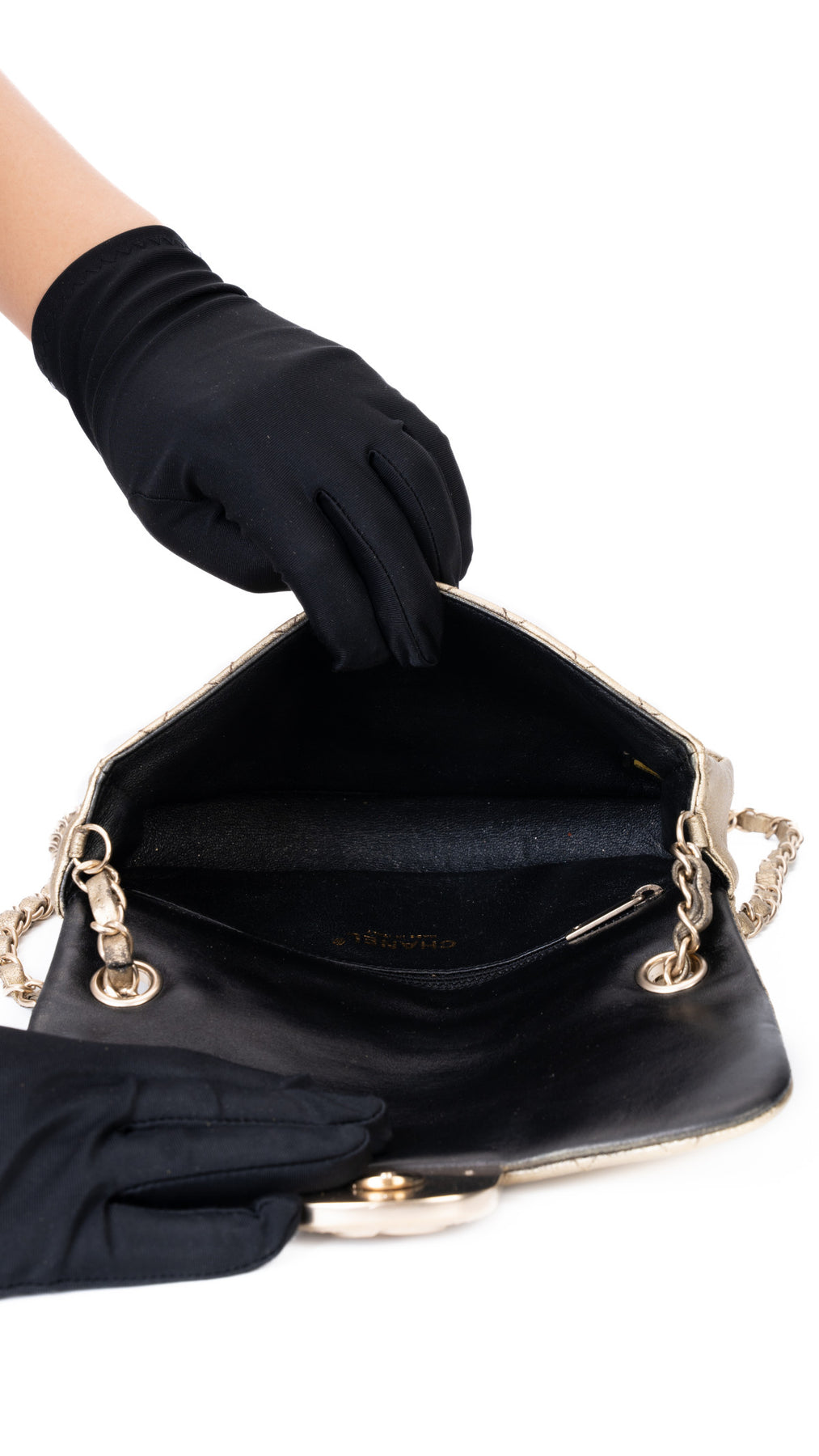 Chanel Single Flap Bag - Guld