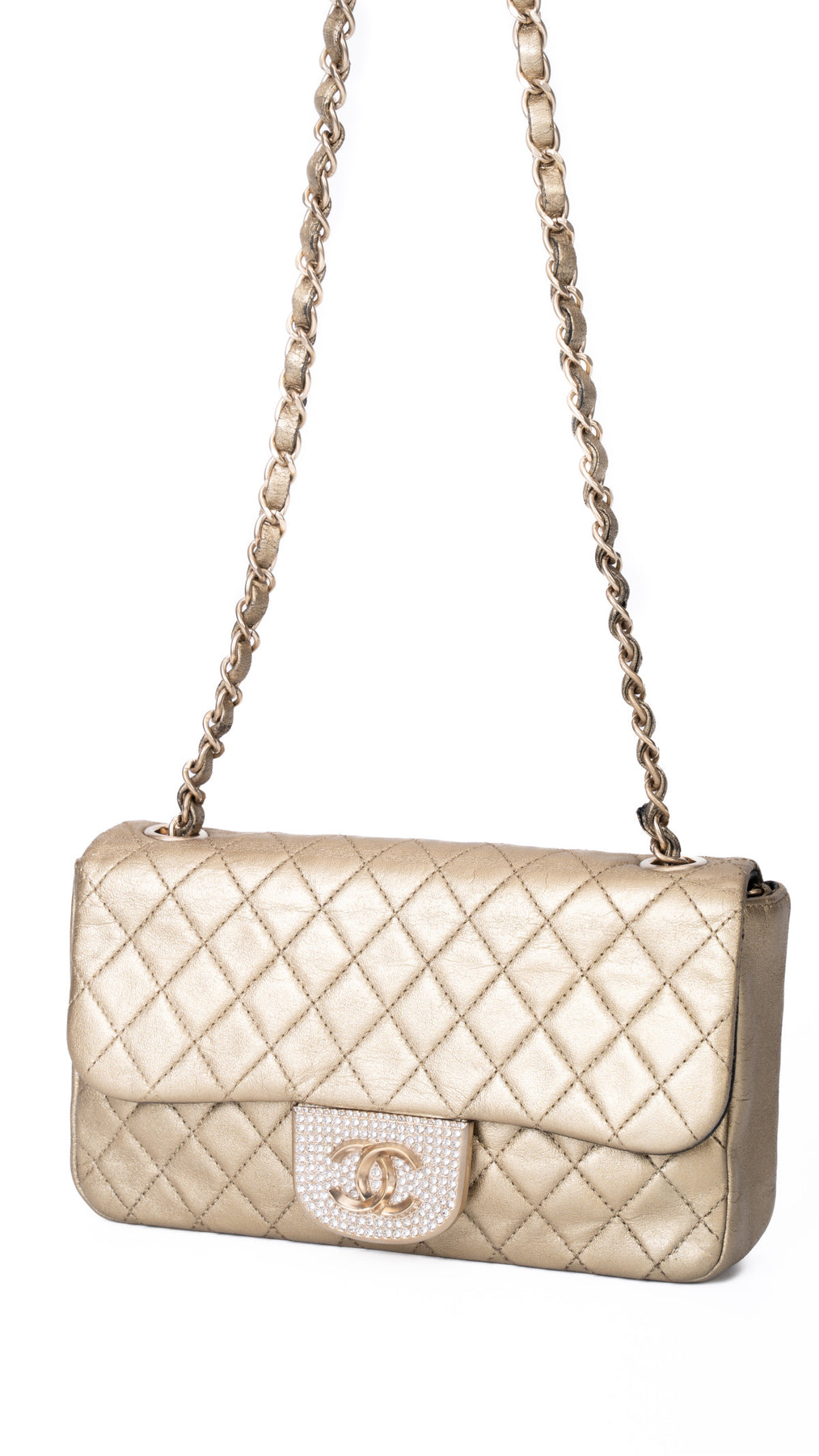Chanel Single Flap Bag - Guld