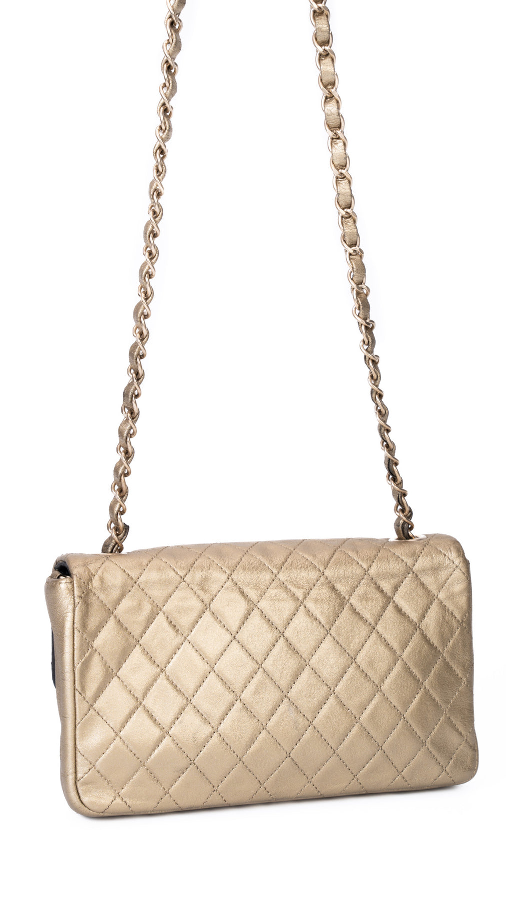 Chanel Single Flap Bag - Guld