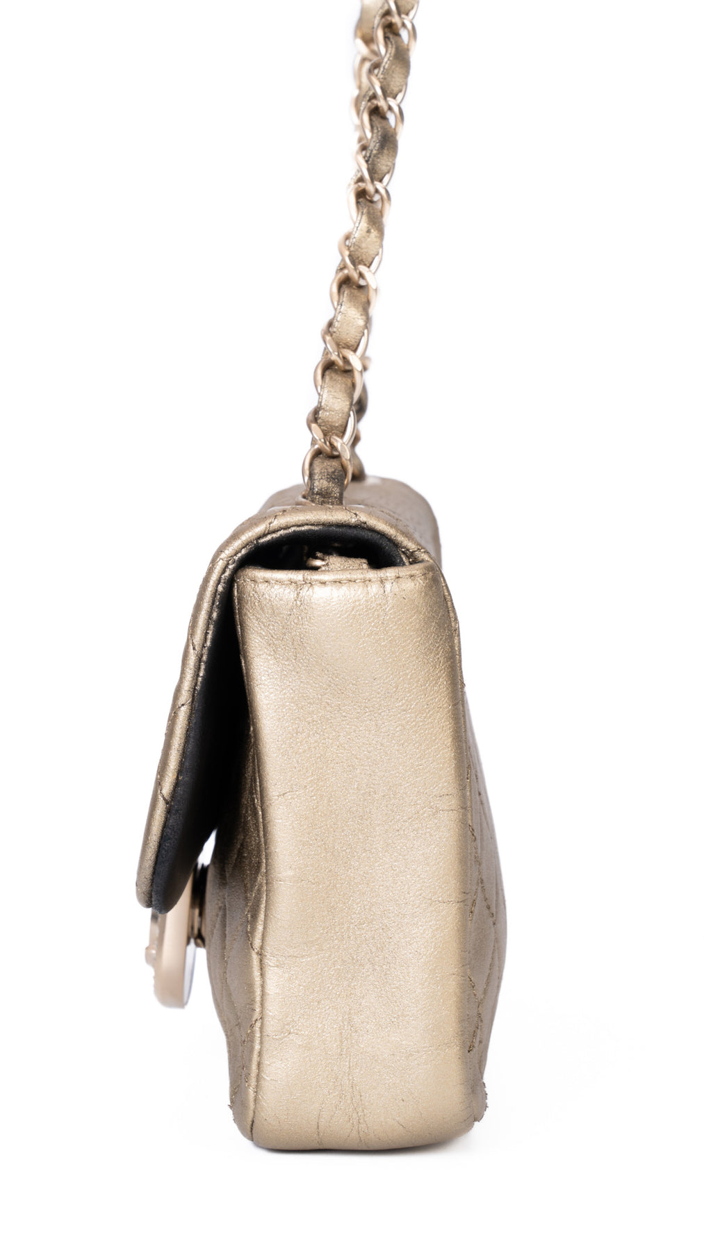 Chanel Single Flap Bag - Guld