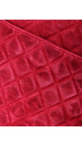 Chanel Single Flap Axelväska Mocka - Röd