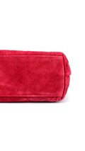 Chanel Single Flap Axelväska Mocka - Röd