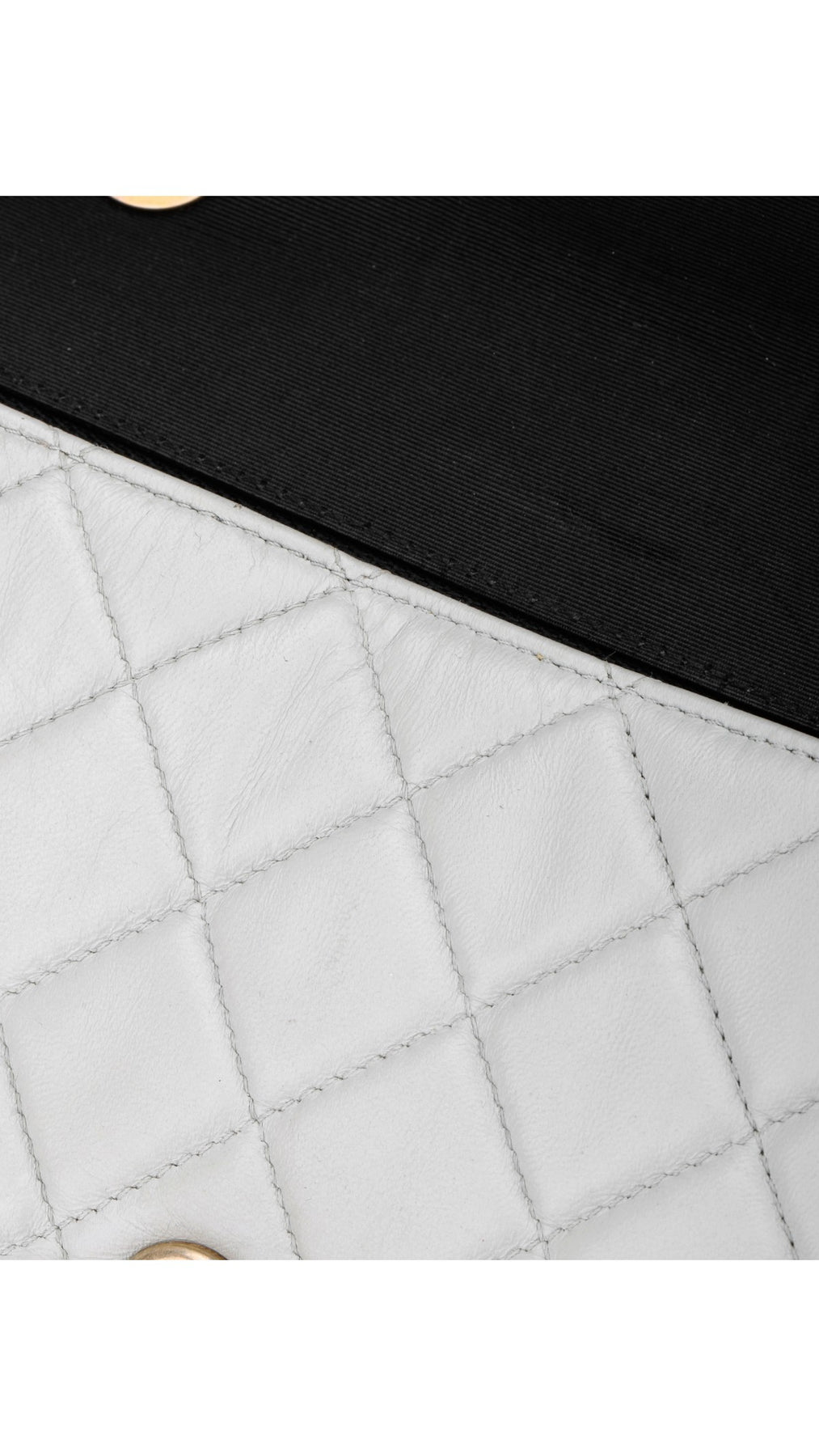 Chanel Single Flap Axelväska - Ljusblå/Svart