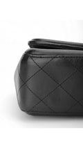Chanel Single Flap Axelväska - Ljusblå/Svart