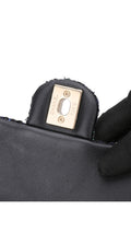 Chanel Tweed Pearl Single Flap Bag Mini - Svart