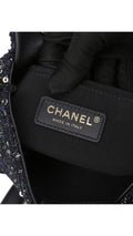 Chanel Tweed Pearl Single Flap Bag Mini - Svart
