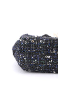 Chanel Tweed Pearl Single Flap Bag Mini - Svart