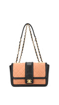 Chanel Two Tone Flap Bag - Beige