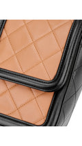 Chanel Two Tone Flap Bag - Beige