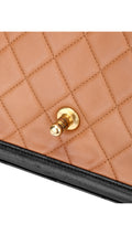 Chanel Two Tone Flap Bag - Beige