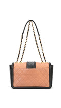 Chanel Two Tone Flap Bag - Beige