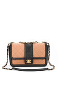 Chanel Two Tone Flap Bag - Beige