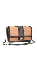 Chanel Two Tone Flap Bag - Beige