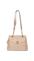 Chanel Caviar Leather Tote Bag - Beige