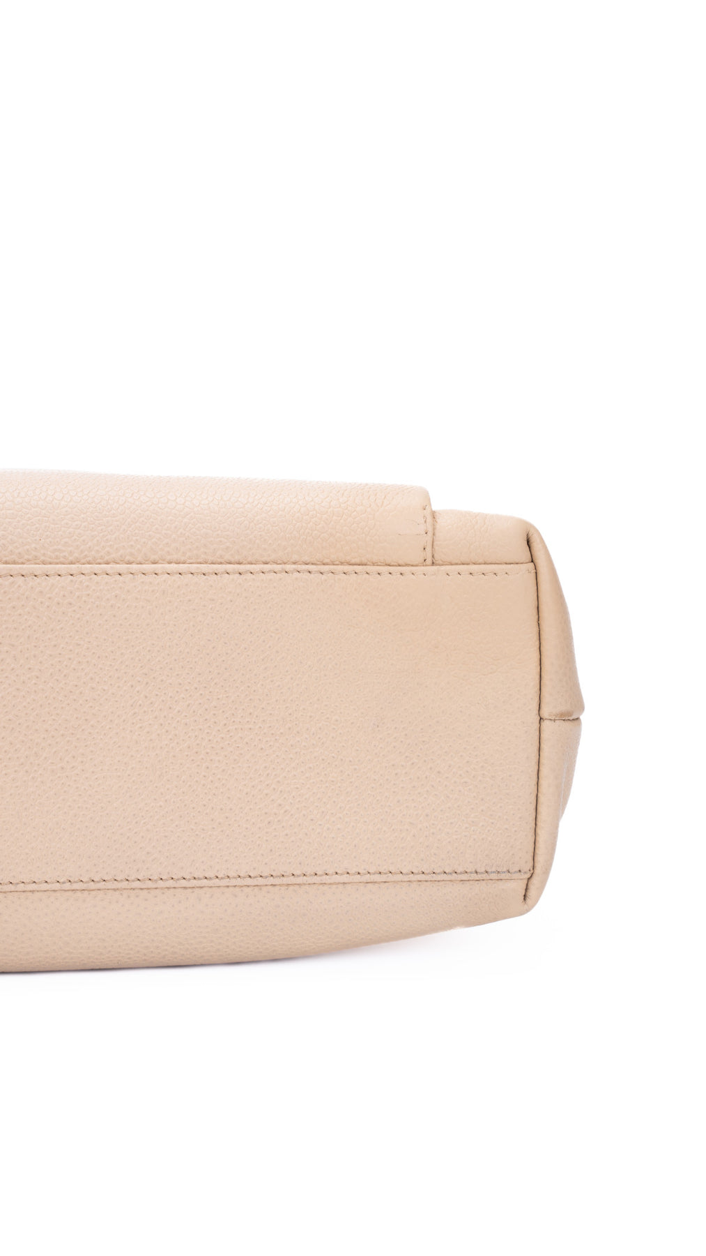 Chanel Caviar Leather Tote Bag - Beige