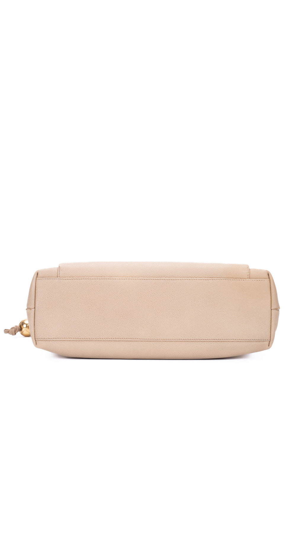 Chanel Caviar Leather Tote Bag - Beige