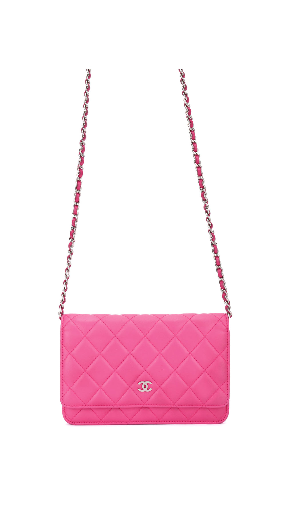 Chanel Wallet On Chain Quilted Flap Bag - Rosa