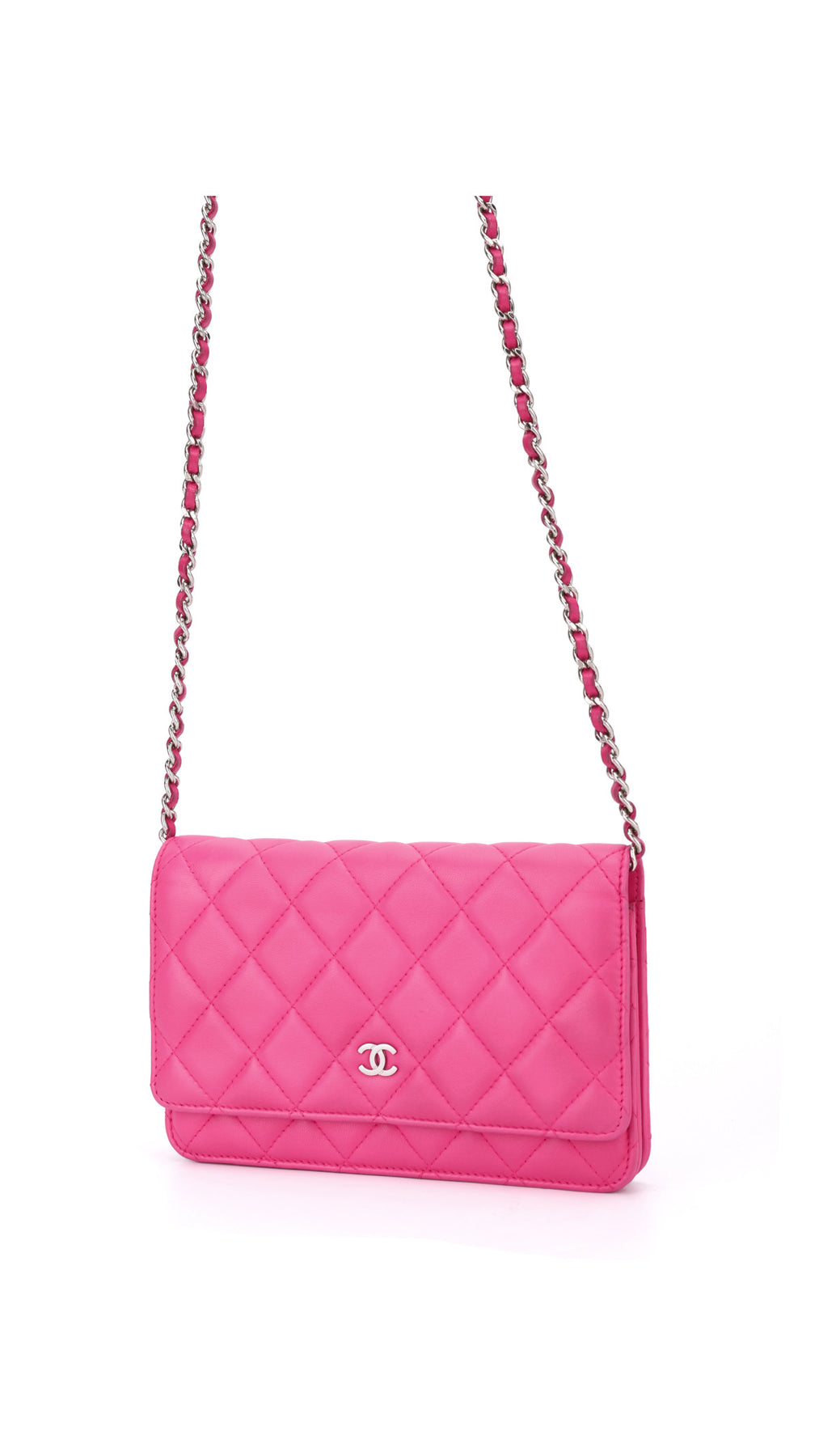 Chanel Wallet On Chain Quilted Flap Bag - Rosa