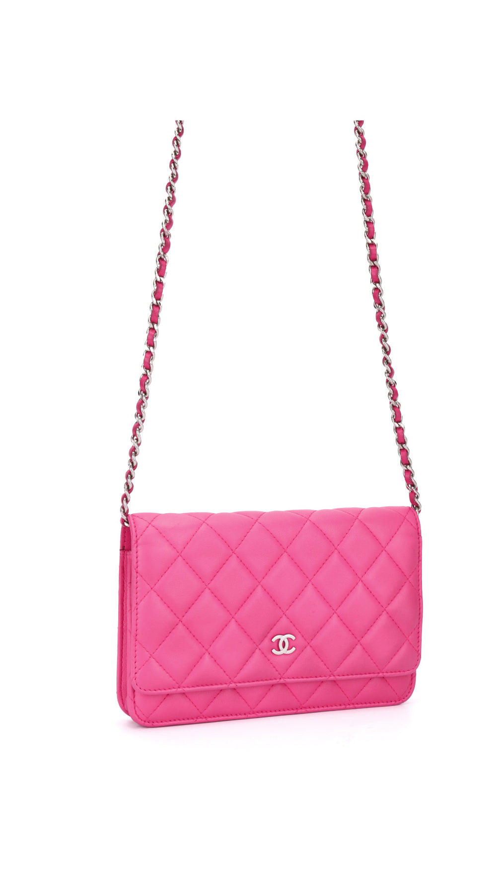 Chanel Wallet On Chain Quilted Flap Bag - Rosa