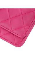 Chanel Wallet On Chain Quilted Flap Bag - Rosa