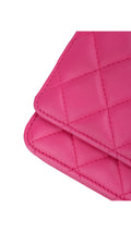 Chanel Wallet On Chain Quilted Flap Bag - Rosa