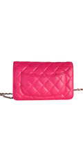 Chanel Wallet On Chain Quilted Flap Bag - Rosa