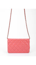 Chanel Wallet On Chain Quilted Flap Bag - Rosa