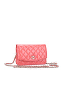 Chanel Wallet On Chain Quilted Flap Bag - Rosa