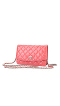 Chanel Wallet On Chain Quilted Flap Bag - Rosa