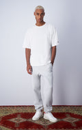 Elastic Cuff Pants - Light Grey
