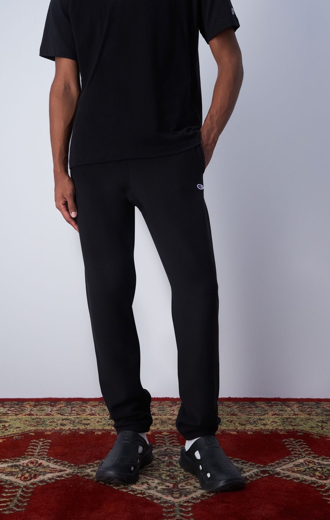 Elastic Cuff Pants - Black