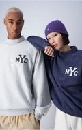 High Neck Sweatshirt - Light Grey