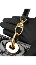 Dior Lady Dior Patent Axelväska - Svart