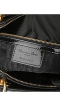 Dior Lady Dior Patent Axelväska - Svart