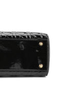 Dior Lady Dior Patent Axelväska - Svart