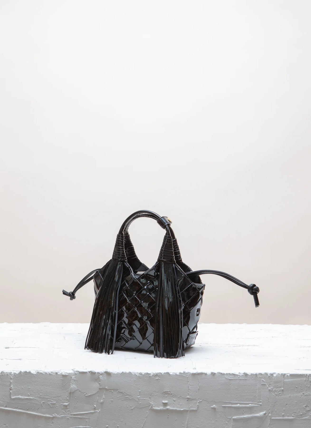 Misu Mini Fringe - Black Patent