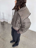 Morgan Puffer Jacket - Grå/Brun