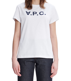 T-Shirt Standard Grand VPC - Blanc/Dark Navy