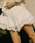 Frill Skirt Shorts - Offwhite