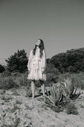 Short Ranch Frill Dress - Offwhite