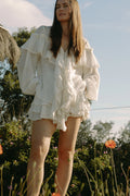 Frill Blus - Offwhite
