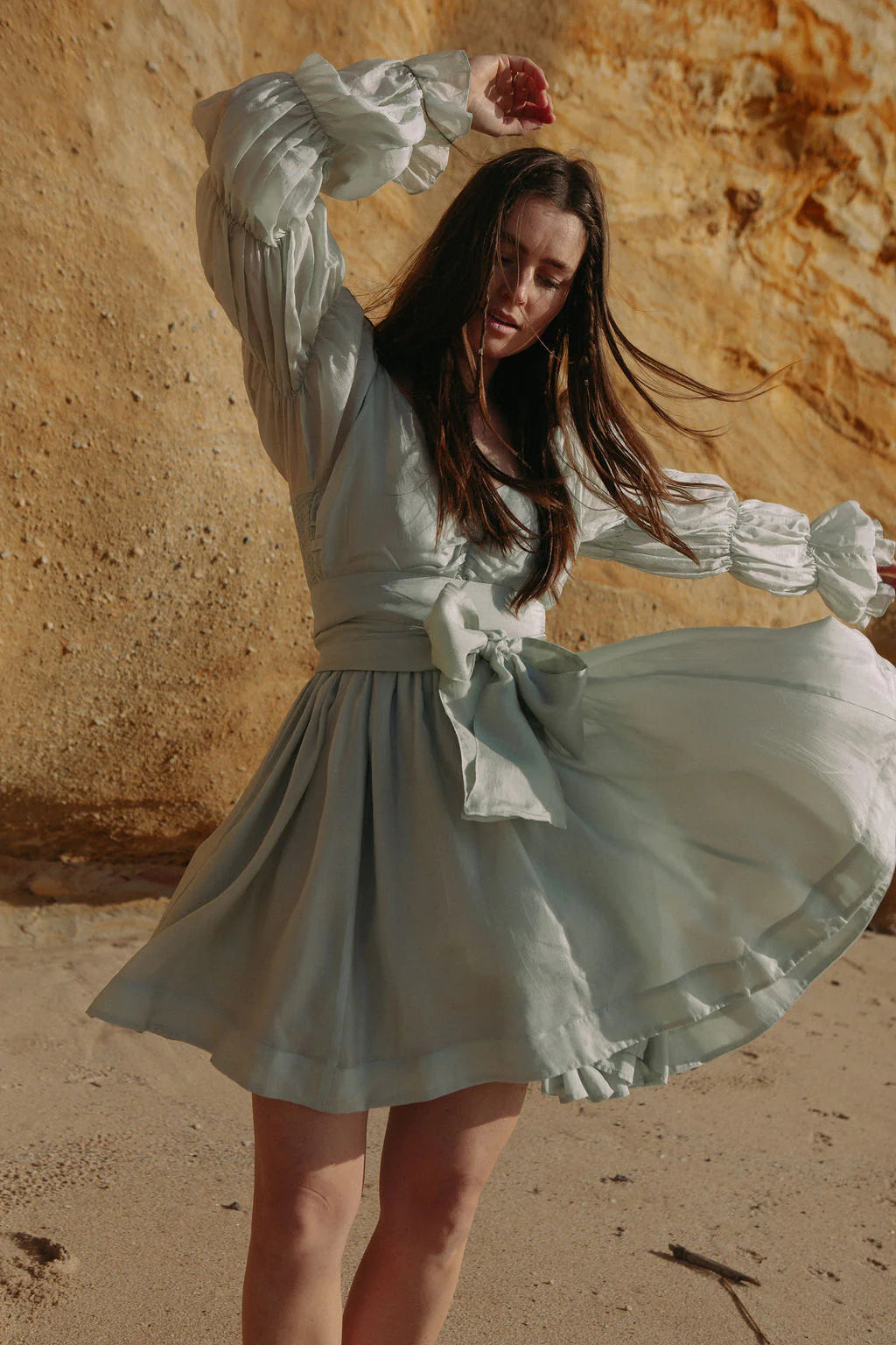 Wow Short Dress - Soft Pistachio